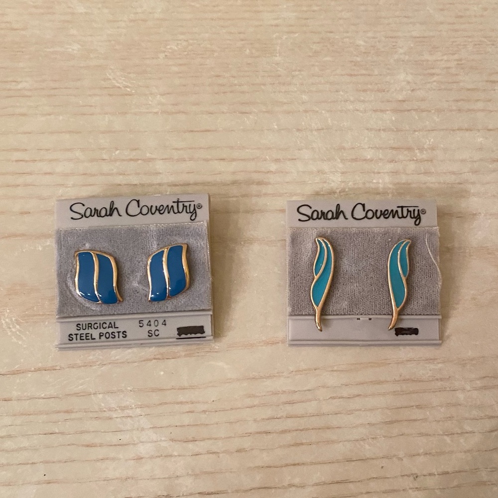 2 Pairs of Sarah Coventry Earrings. NEVER WORN